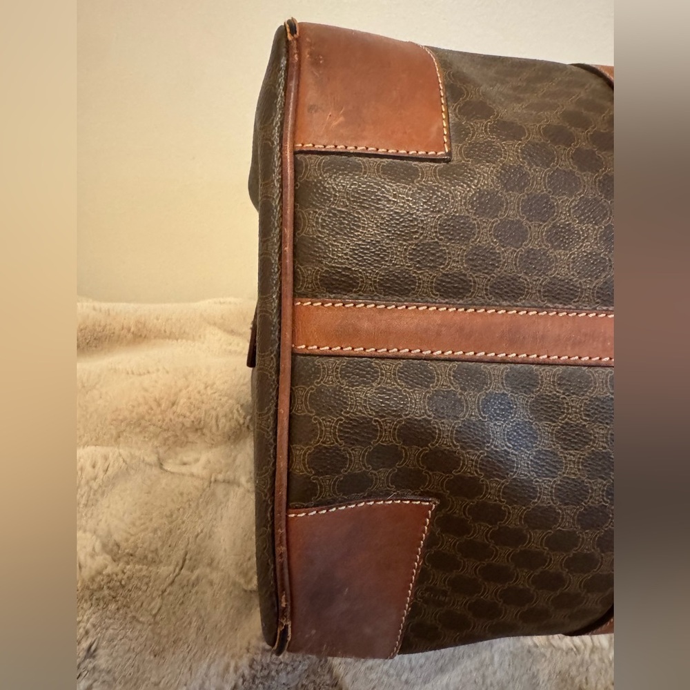 CELINE Macadam Canvas
Boston Bag PVC Leather Brown
Gold - Picture 11 of 13